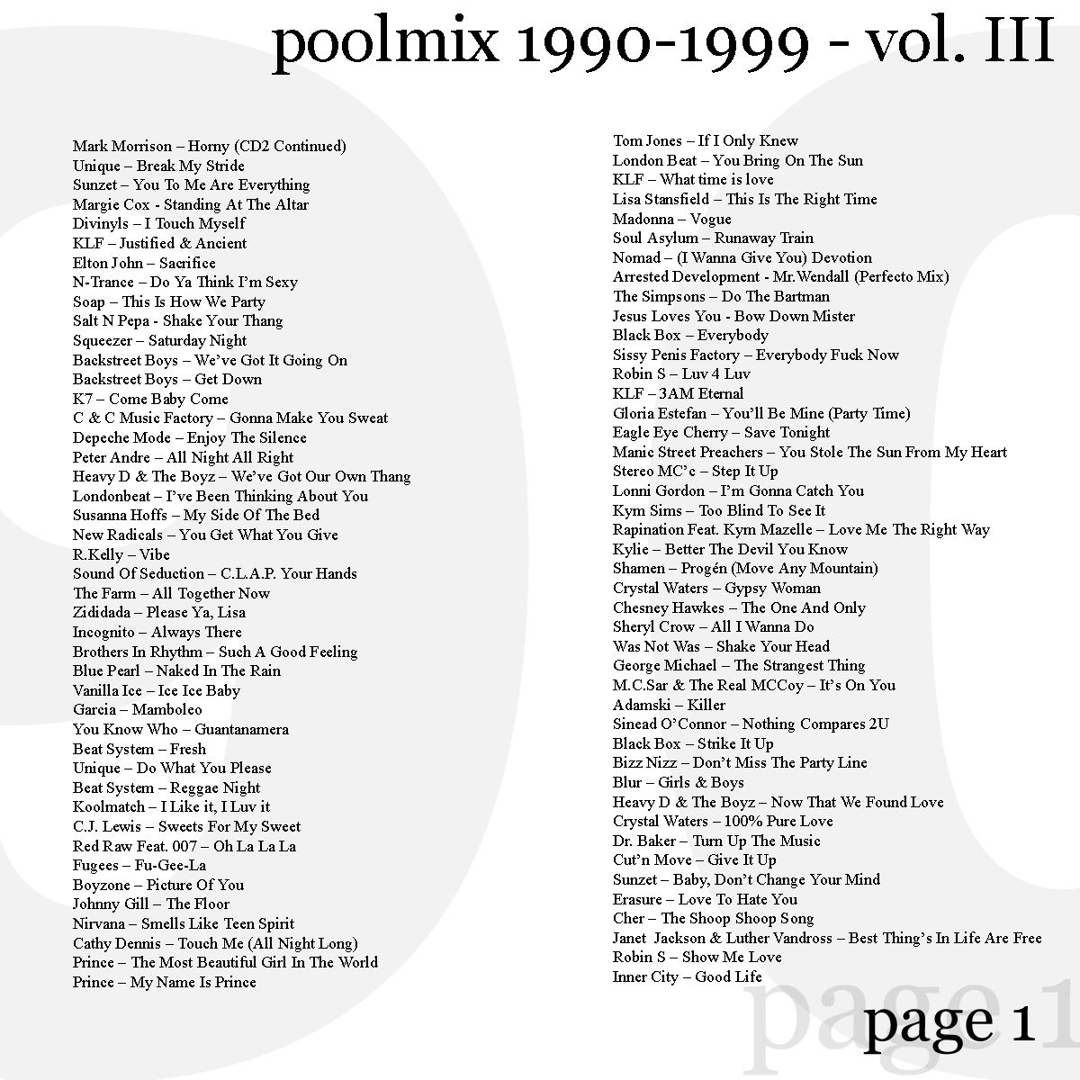 Pool 90's Part – Mix